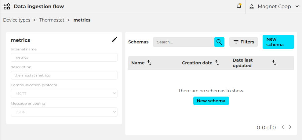 Creating a schema