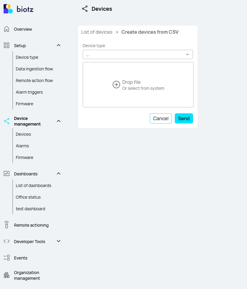 Using the CSV way